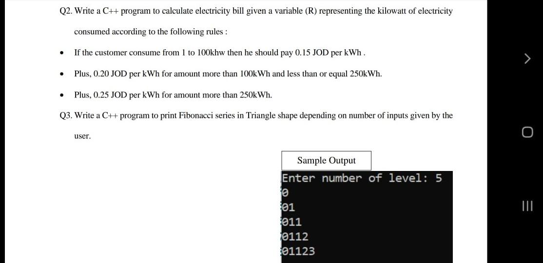 Solved Assignment Q1. Write a C++ program to find the slope | Chegg.com