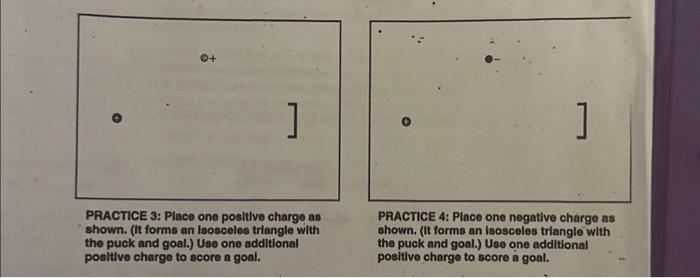 PRACTICE 3: Place one positive charge as shown. (it | Chegg.com