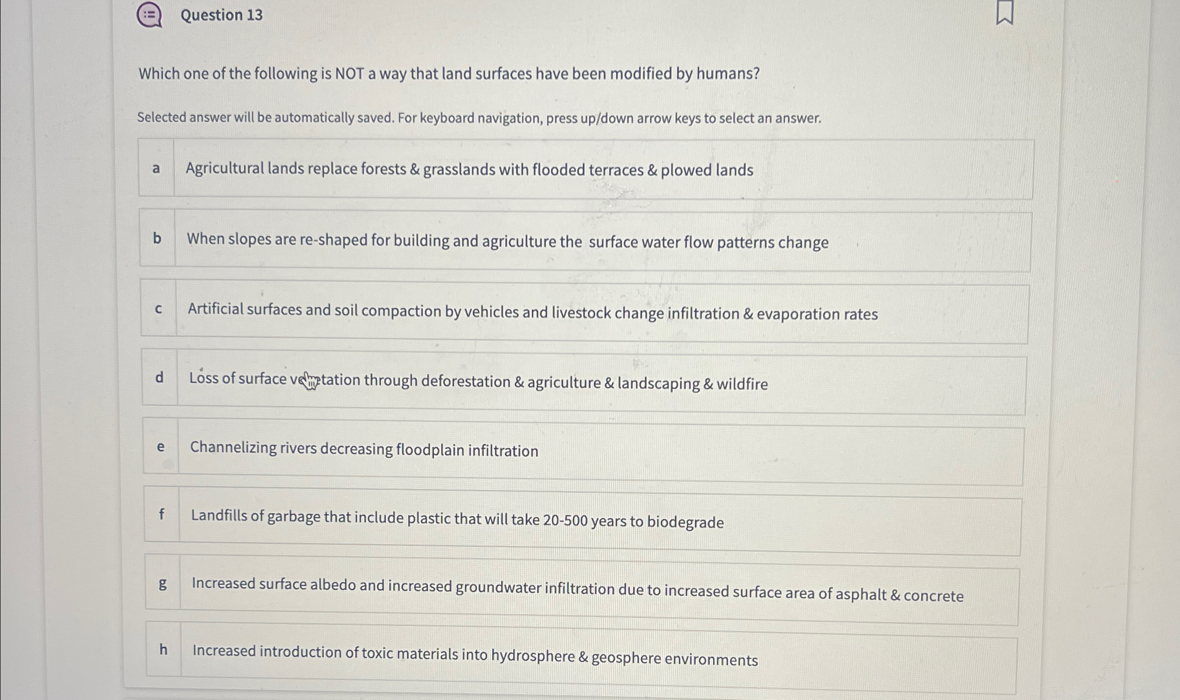 Solved Question 13Which one of the following is NOT a way | Chegg.com
