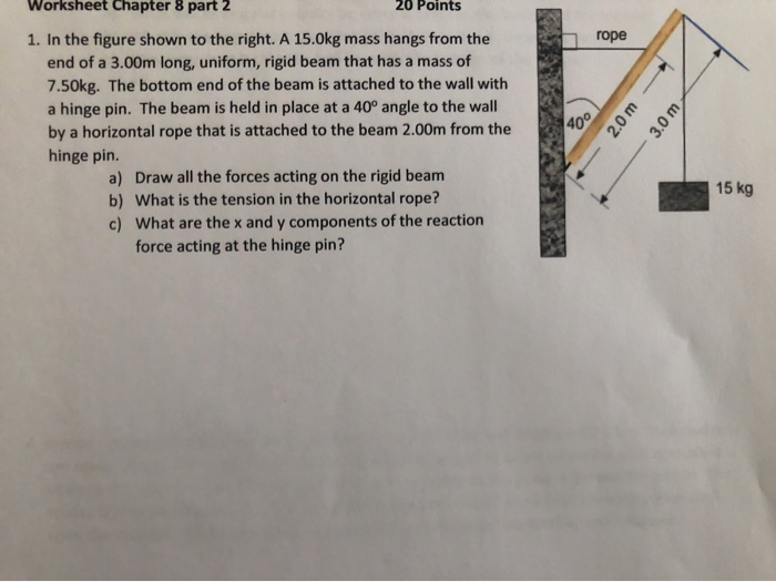 Circle The Long Rope Worksheet.pdf Solved rope Worksheet Chapter 8 part 2 20 Points 1. In the | Chegg.com