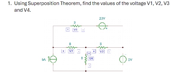 Using Superposition Theorem Find The Values Of The 8079