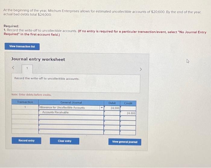 Solved 2. What is the balance of Allowance for Uncollectible
