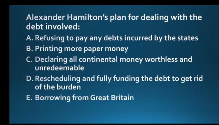 Hamilton best sale debt plan