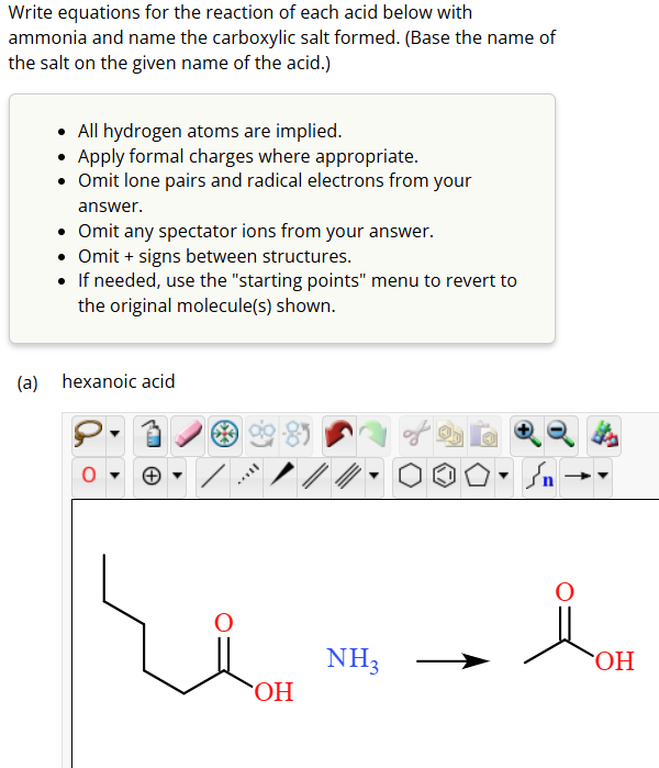 Solved Write equations for the reaction of ﻿each acid below | Chegg.com