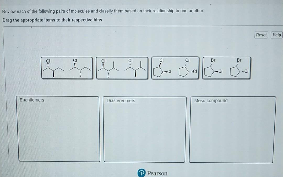 Solved Review each of the following pairs of molecules and | Chegg.com