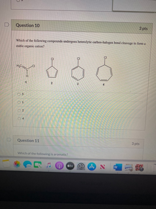 Solved Question 10 3 pts Which of the following compounds | Chegg.com