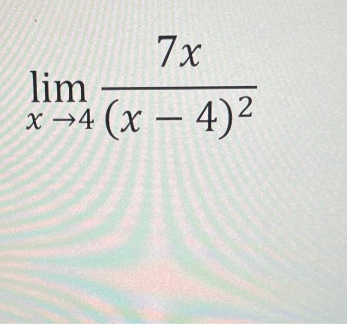 Solved limx→4(x−4)27x | Chegg.com