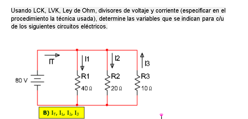 Solved Usando Lck, ﻿lvk, ﻿ley De Ohm, Divisores De Voltaje Y 