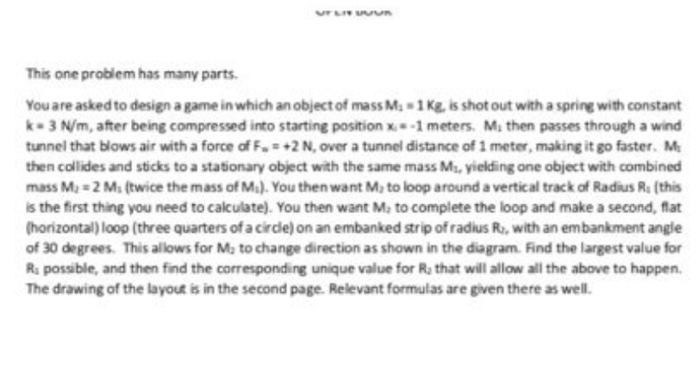 Vice Unit Problems VUR This one problem has many parts. k You are asked | Chegg.com