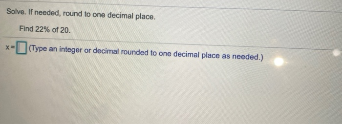 Solved Solve. If needed, round to one decimal place. Find | Chegg.com