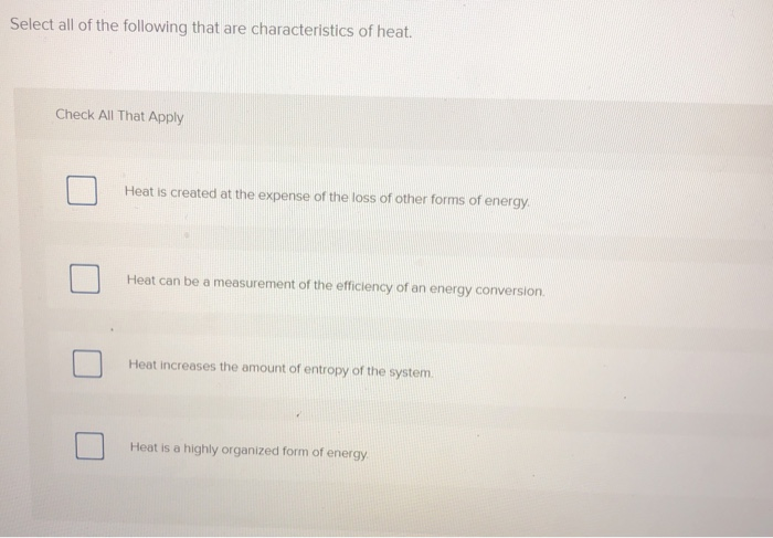 Solved Select all of the following that are characteristics | Chegg.com