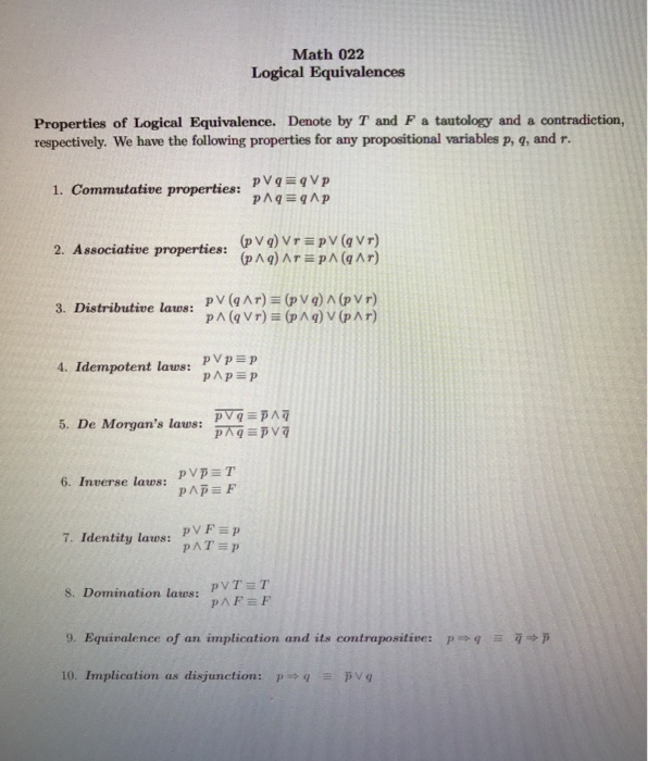 Solved 2. Prove that (pvq)=r is logically equivalent to | Chegg.com