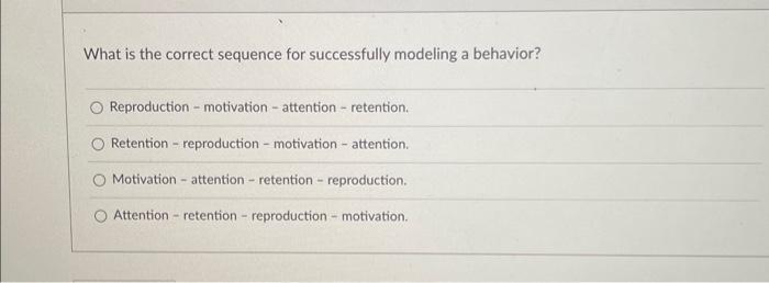 Attention retention reproduction online and motivation