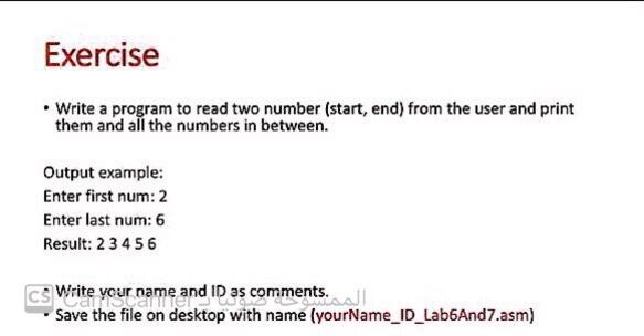 Solved Exercise • Write a program to read two number (start, | Chegg.com