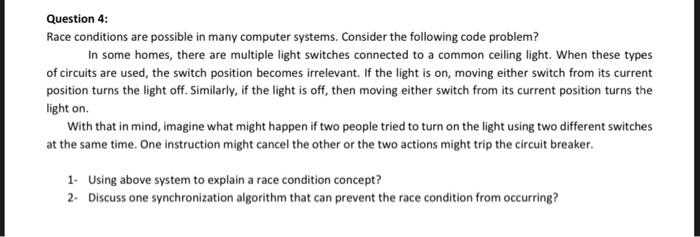 Solved Question 1: Consider a system with four processes and | Chegg.com
