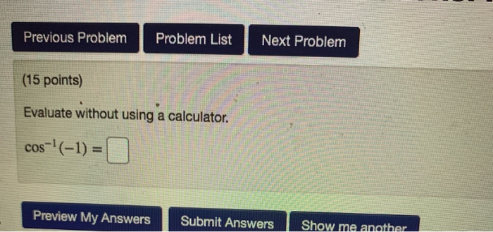 Solved Previous Problem Problem List Next Problem (15 | Chegg.com
