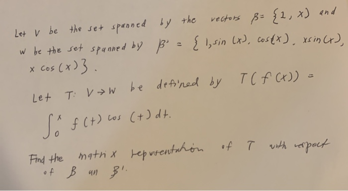 Solved Let V Be The Set Spanned By The Rectors B 2 X Chegg Com