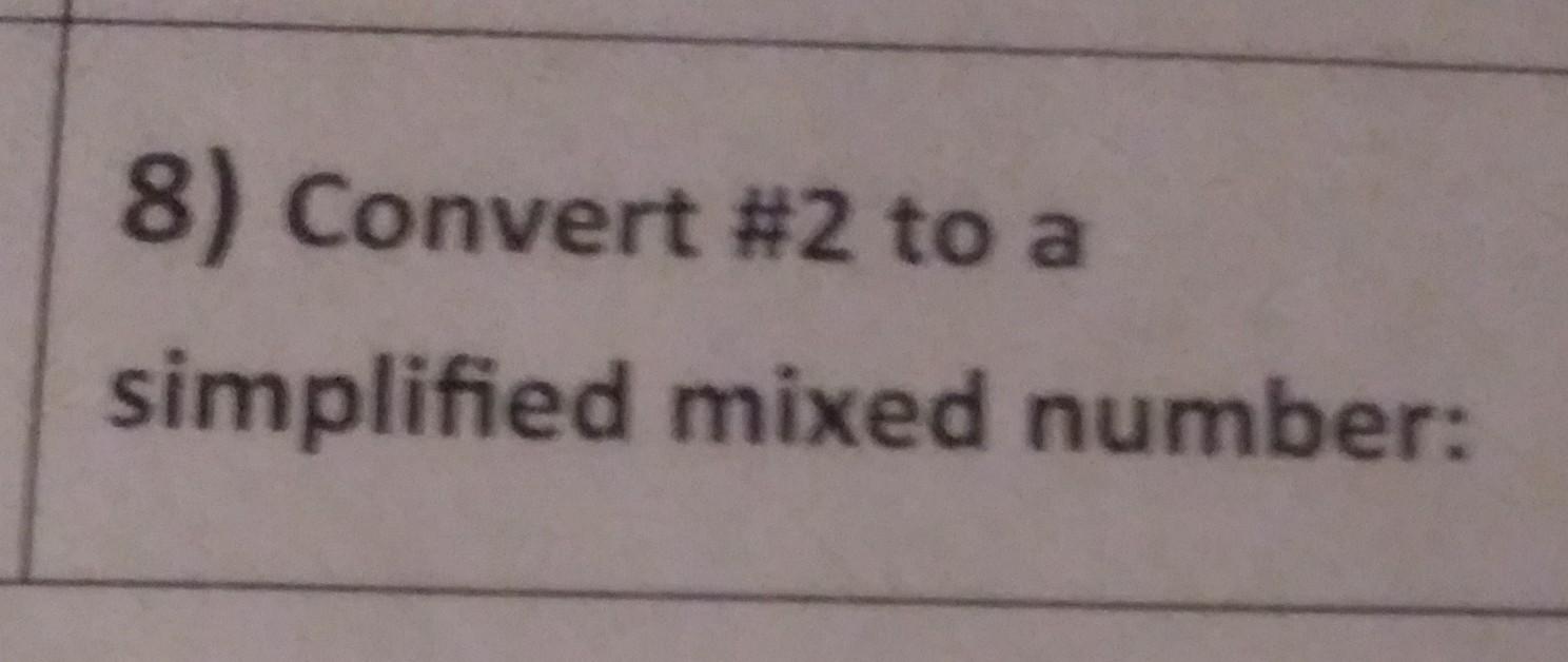 convert 8 2 3 into a mixed number