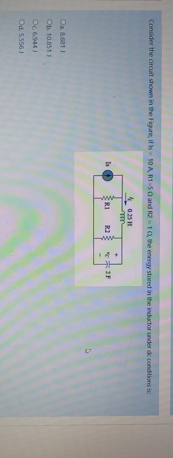 Solved Consider the circuit shown in the Figure, if Is = 10 | Chegg.com
