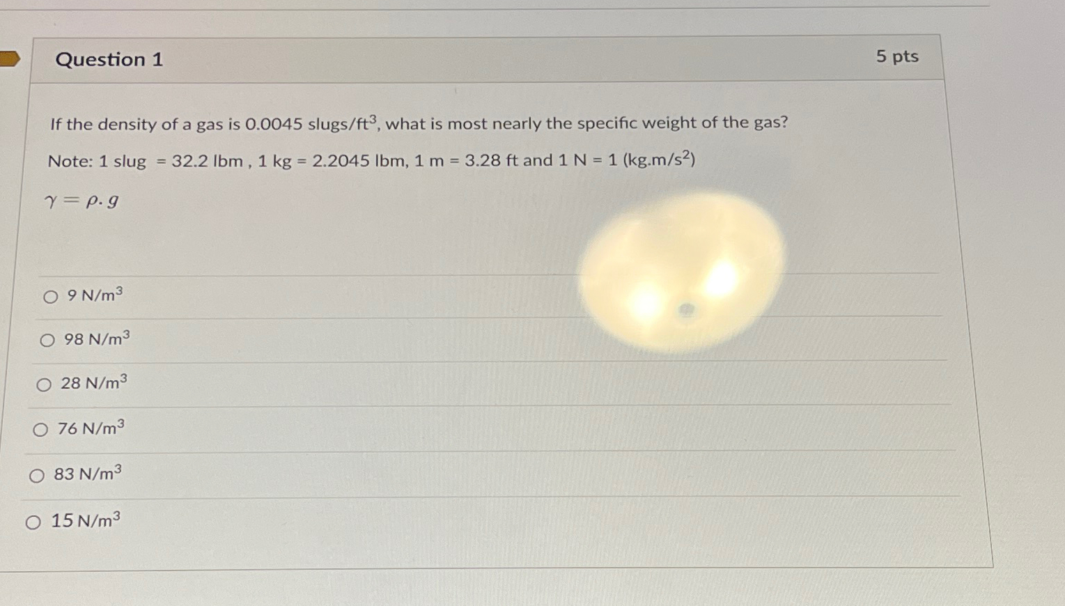 Solved Question Ptsif The Density Of A Gas Is Chegg Com