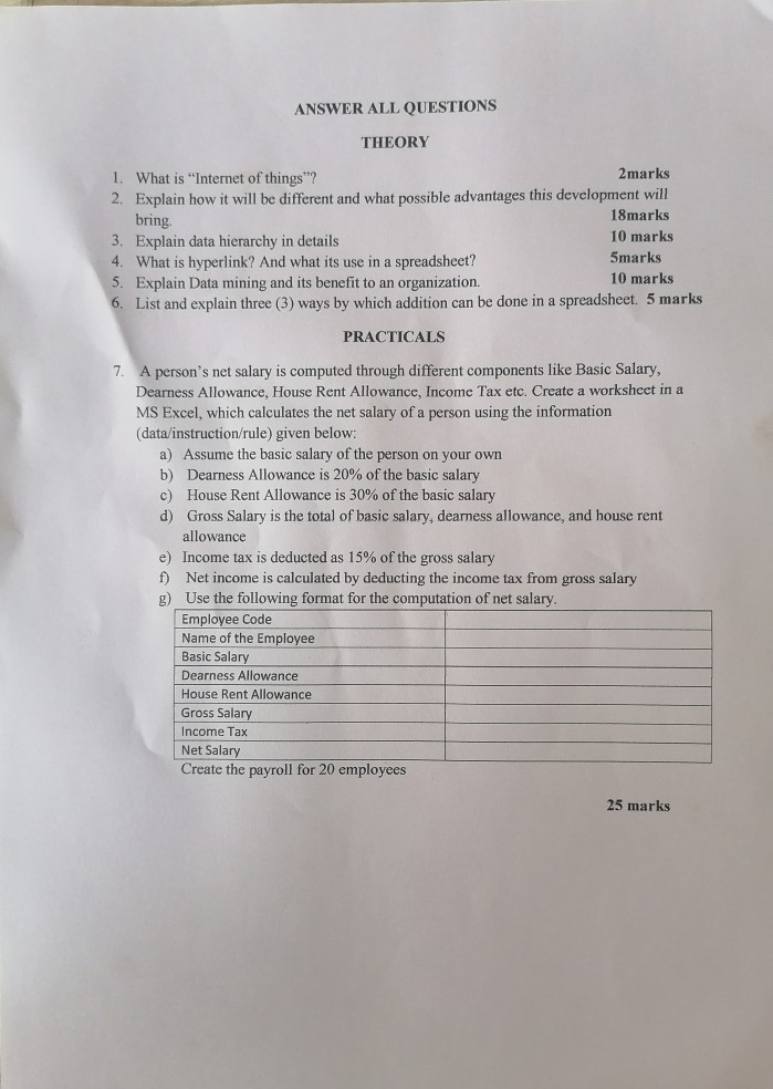 Solved ANSWER ALL QUESTIONS THEORY 1. What is "Internet of | Chegg.com