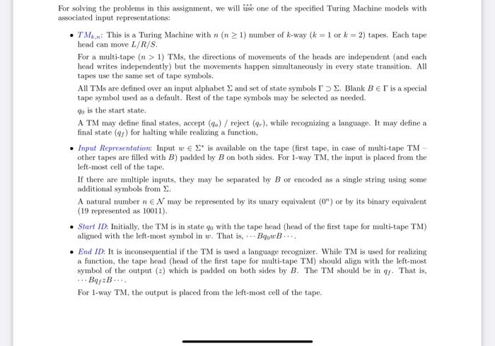 Solved For solving the problems in this assignment, we will | Chegg.com