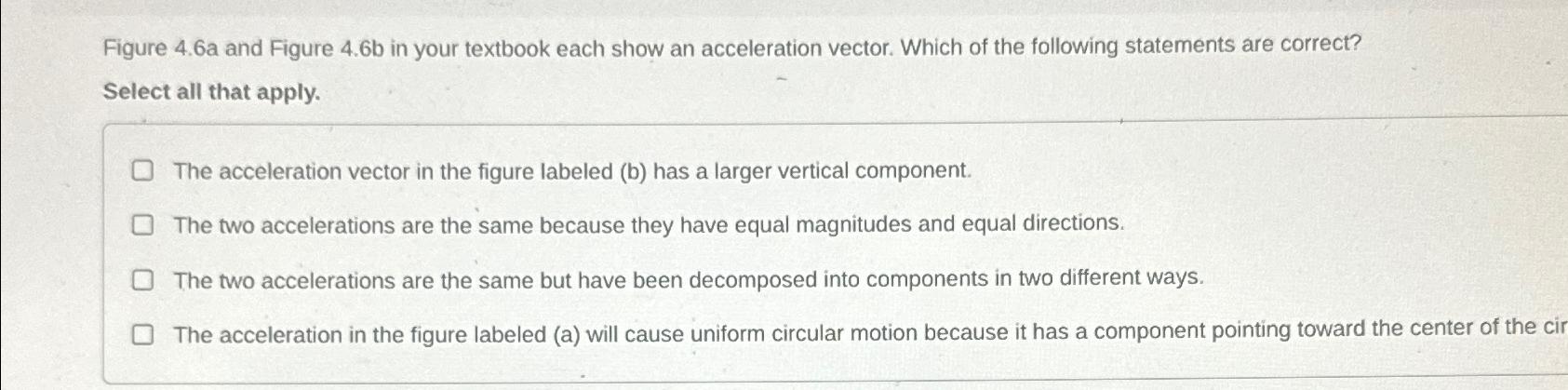 Figure 4.6a and Figure 4.6b in your textbook each | Chegg.com