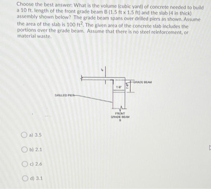 Solved Choose the best answer What is the volume (cubic