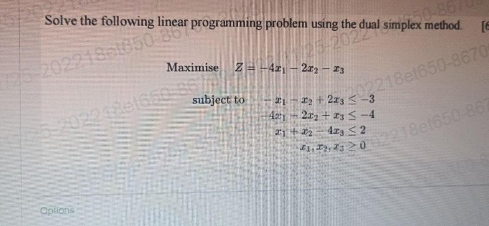 Solved Solve The Following Linear Programming Problem Using | Chegg.com