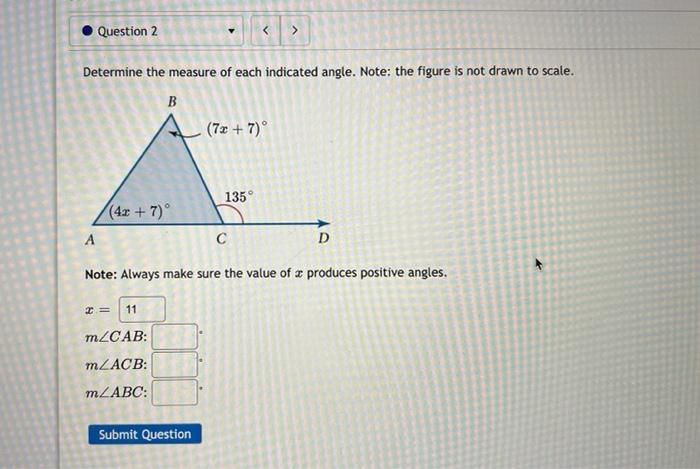 Solved Determine the measure of each indicated angle. Note: | Chegg.com