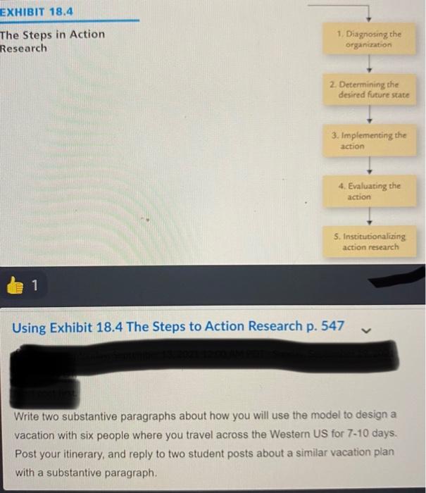 Solved EXHIBIT 18.4 The Steps In Action Research 1. | Chegg.com