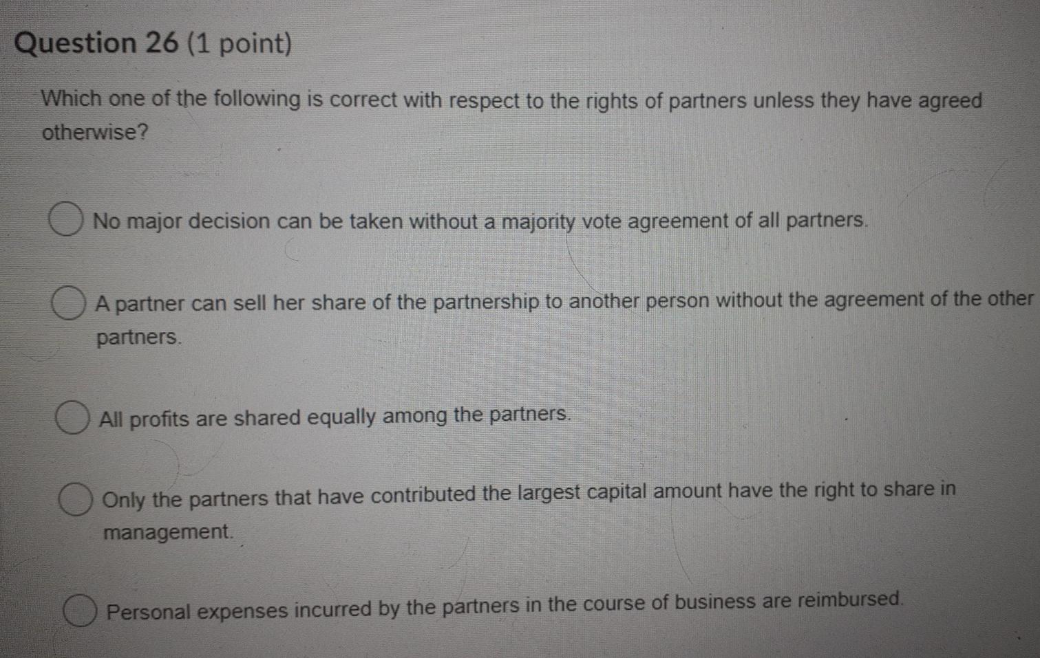 Solved Question 25 (1 Point) To Which Of The Following | Chegg.com