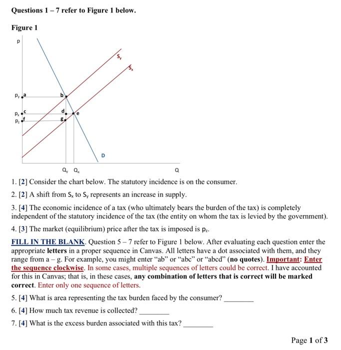 Solved Questions 1-7 refer to Figure 1 below. Figure 1 Р Pya | Chegg.com