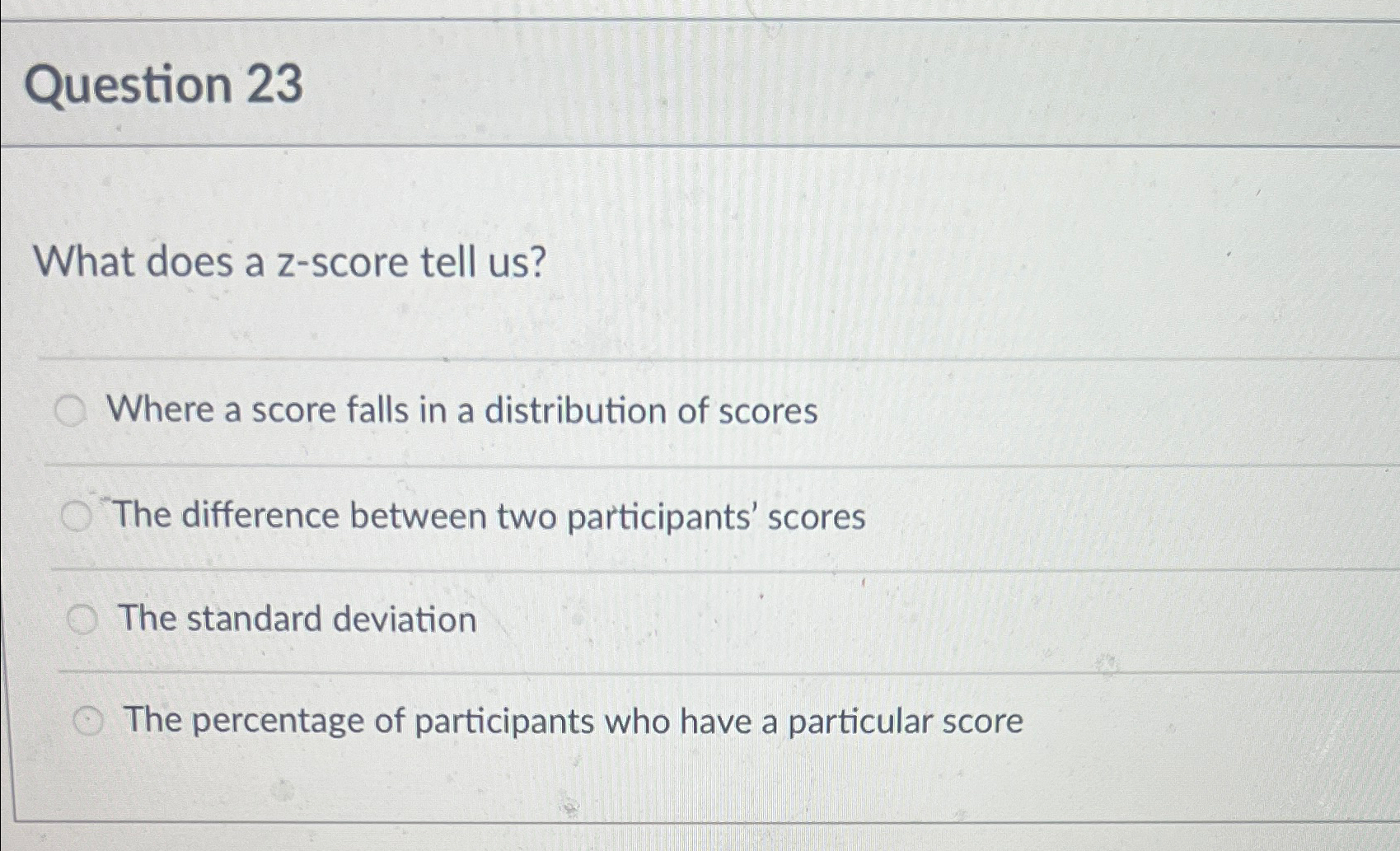 What Does A Z Score Tell Us