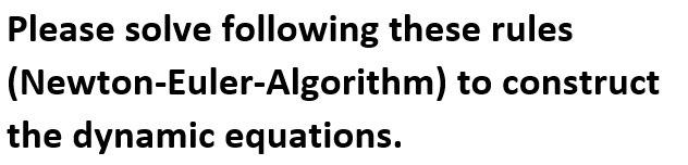 Solved Q1: Construct the dynamic equations for the two-link | Chegg.com