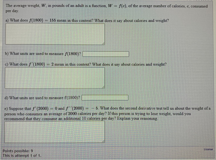 Solved The Average Weight W In Pounds Of An Adult Is A Chegg Com