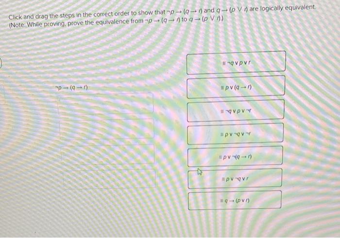 Solved Click and drag the steps in the correct order to show | Chegg.com