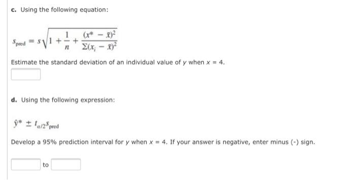 Solved Given Are Five Observations For Two Variables X A Chegg Com