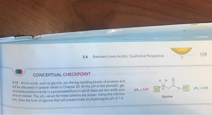 Solved 3.4 109 Brønsted-Lowry Acidity: Qualitative | Chegg.com