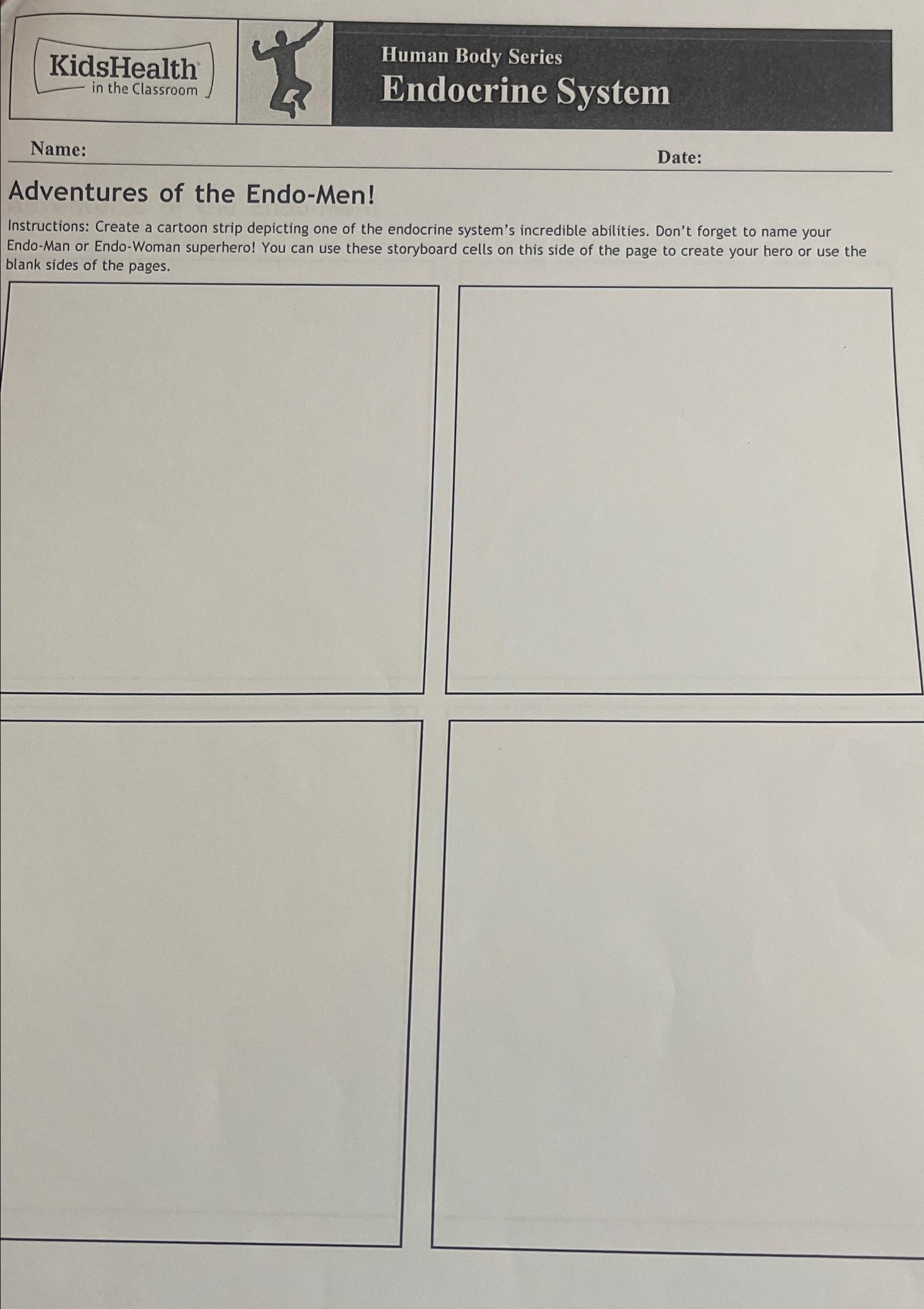 Solved KidsHealthHuman Body Seriesin the ClassroomEndocrine | Chegg.com