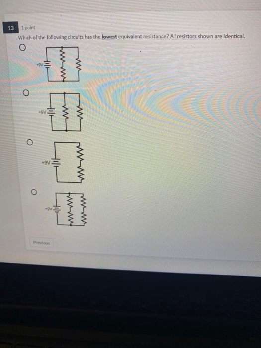 Solved 18 1 point Current flows through a wire placed in an | Chegg.com