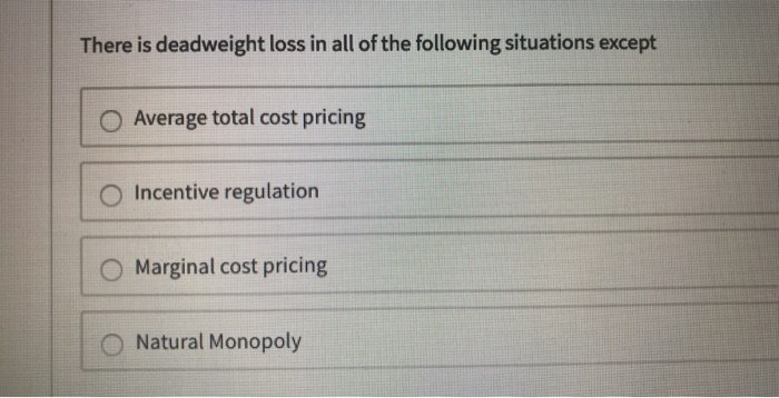 Solved A Natural Monopoly Arises When O A Single Firm | Chegg.com