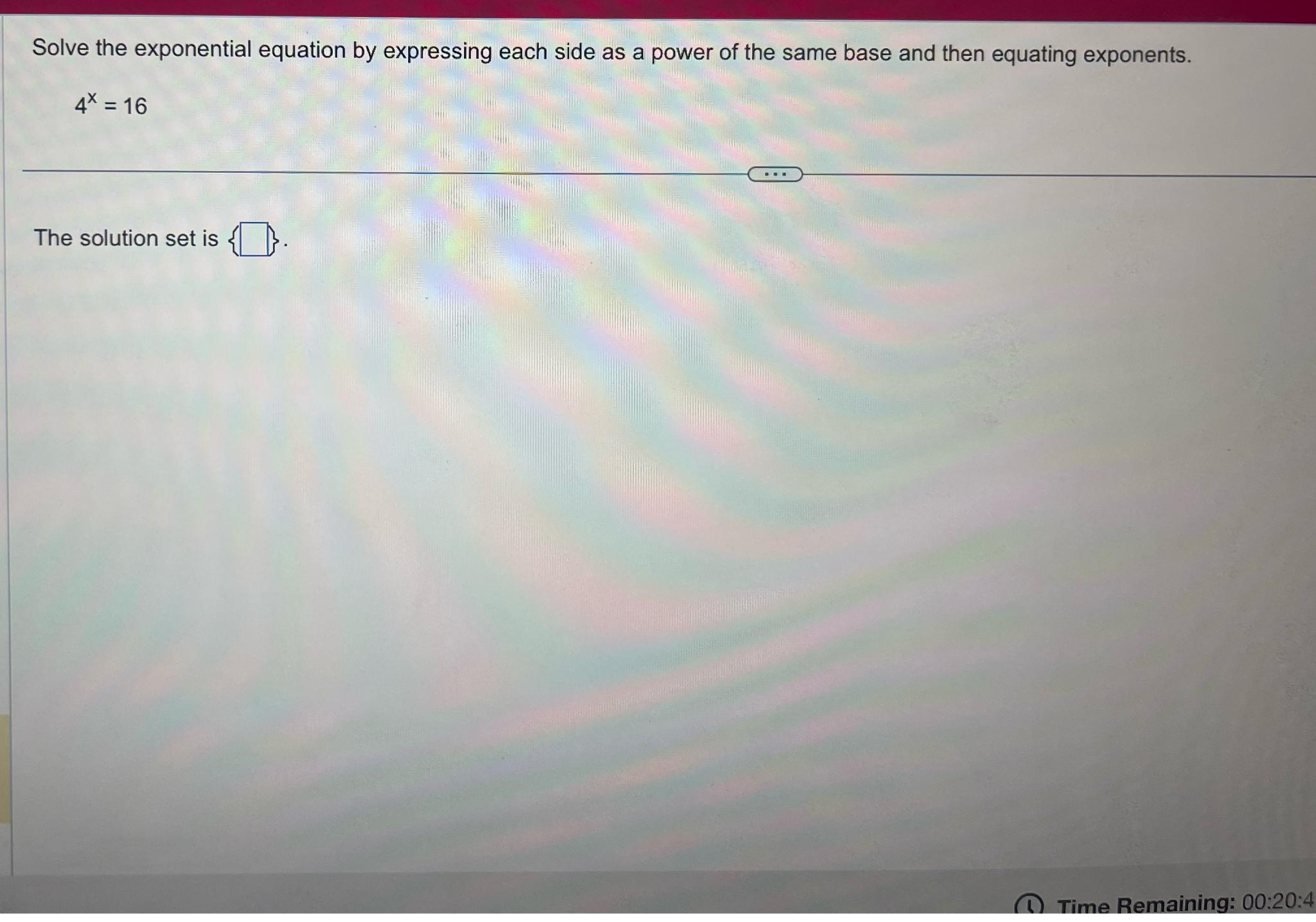 Solved Solve the exponential equation by expressing each | Chegg.com