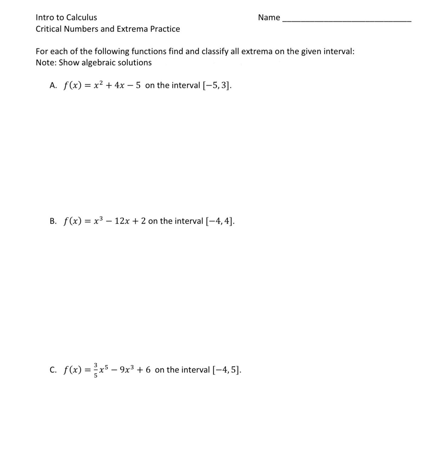 solved-intro-to-calculusnamecritical-numbers-and-extrema-chegg