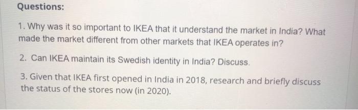 ikea in india case study chegg