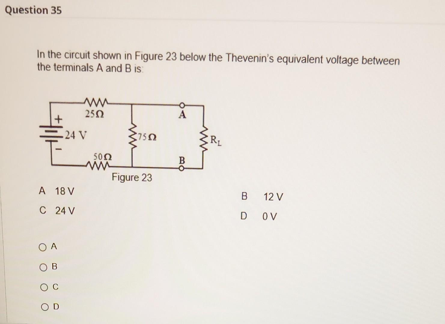Solved In the circuit shown in Figure 23 below the | Chegg.com