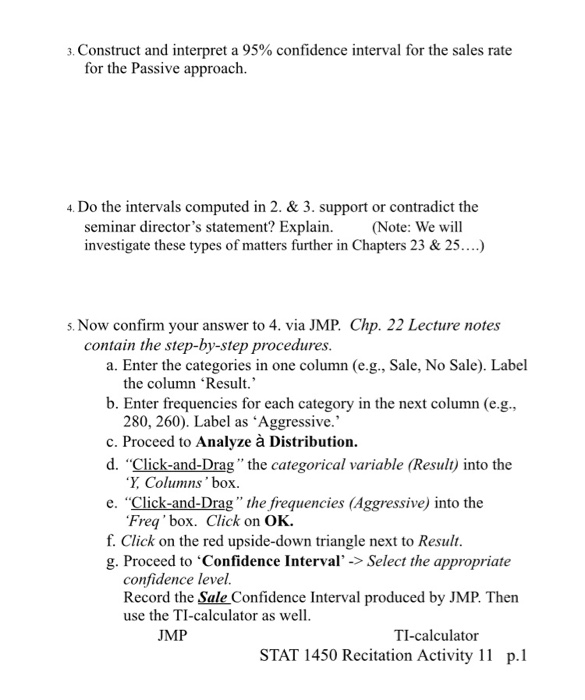 Solved STAT 1450 Recitation Activity 11 Name: Inference | Chegg.com