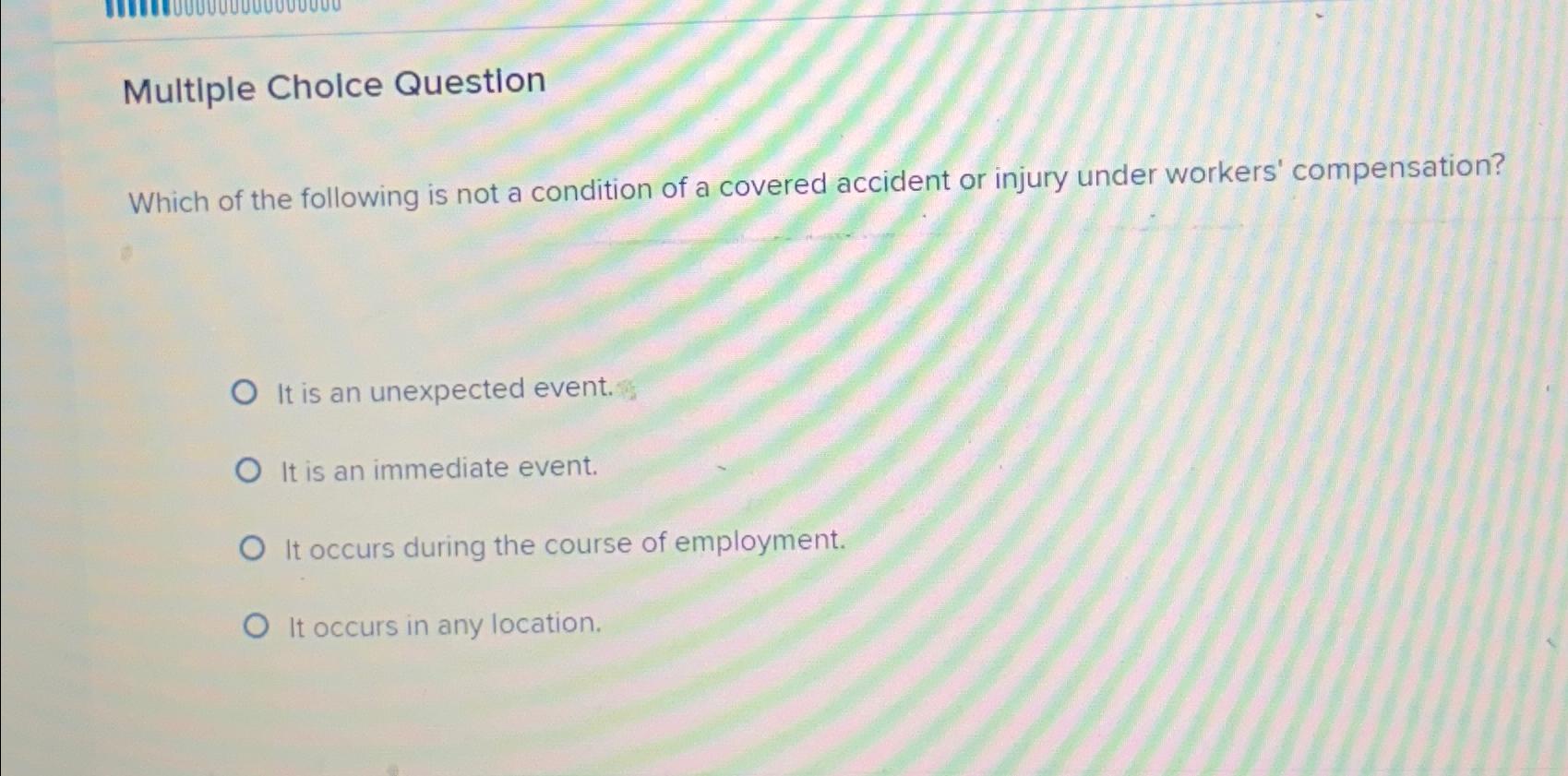 Solved Multiple Cholce QuestionWhich of the following is not | Chegg.com