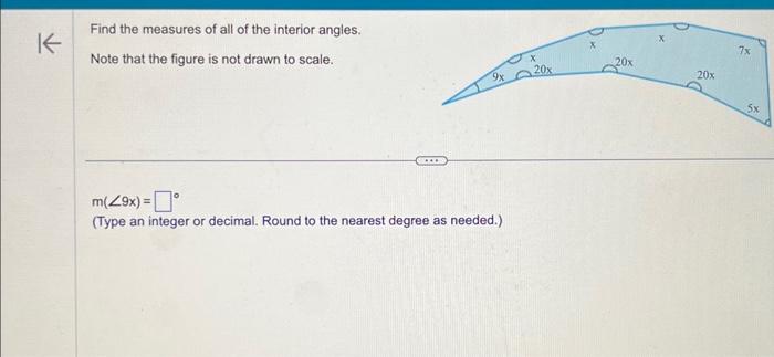 Solved Find the measures of all of the interior angles. Note | Chegg.com