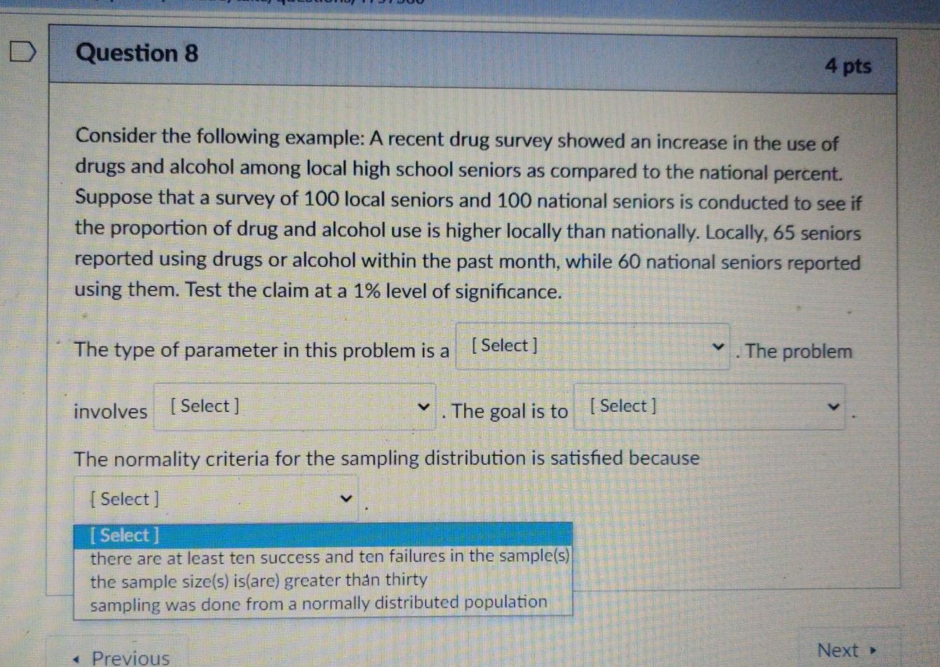 Solved Question 8 4 pts Consider the following example: A | Chegg.com